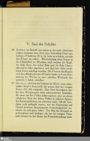 V. Saal des Polyklet