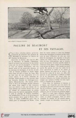 8: Pauline de Beaumont et ses paysages