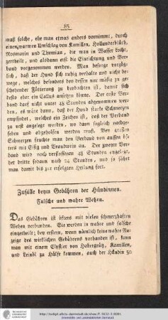Zufälle beim Gebähren der Hündinnen
