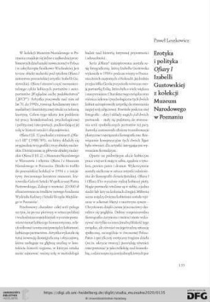 25: Erotyka i polityka Ofiary I Izabelli Gustowskiej z kolekcji Muzeum Narodowego w Poznaniu