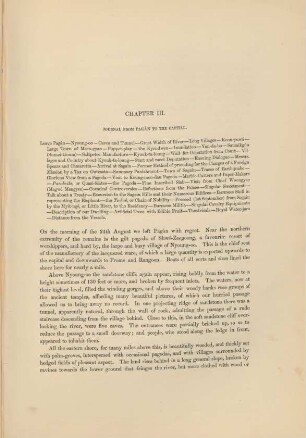 Chapter III. Journal from Pagán to the capital