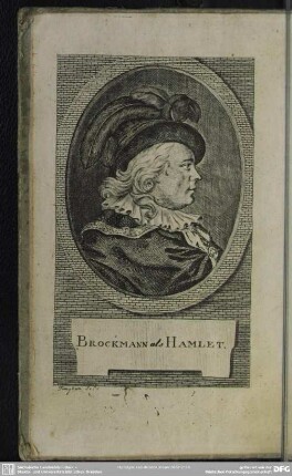 Brockmann als Hamlet