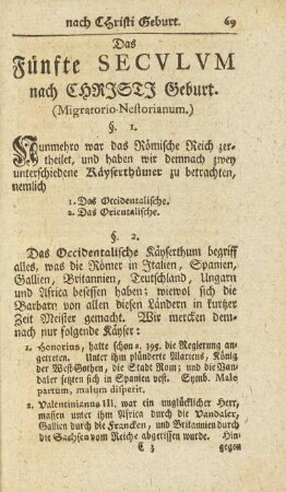 Das Fünfte Secvlvm nach Christi Geburt (Migratorio-Nestorianum)