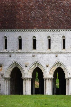 Frankreich. Haute Normandie. Eure. Abbaye Notre Dame de Fontaine Guerard. Nähe Radepont. 1218 geweiht. Zisterzienser Abtei