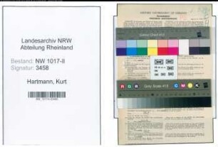 Entnazifizierung Kurt Hartmann , geb. 17.01.1904 (Hammerschmied)