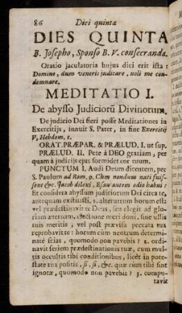 86-93, Meditatio I