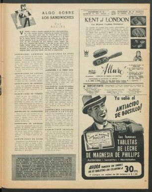 Algo sobre sandwiches
