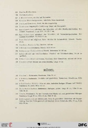 Möbel (Nr.140-182)