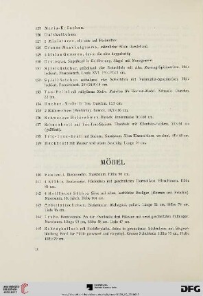 Möbel (Nr.140-182)