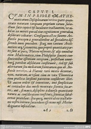 CAPUT I. CUM IN PRIORE MATHEmaticarum...