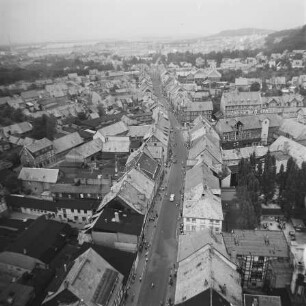 "Breite Straße" in der Altstadt von Wernigerode : Blickrichtung Nordosten