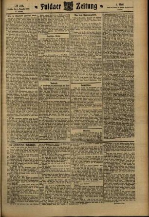 Zweite Ausgabe vom Dienstag, den 06. Dezember 1910.
