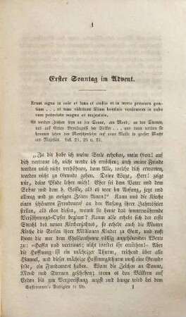 Predigten, 1. Predigten auf alle Sonntage des katholischen Kirchenjahres