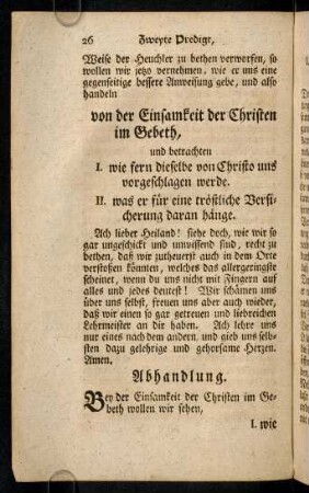 26-39, Abhandlung