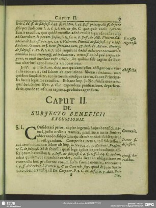 Caput II. De Subiecto Beneficii Excussionis