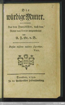 Die würdige Mutter