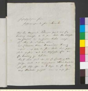 Brief von Toussaint, Ludwig Otto an Goethe, Johann Wolfgang von