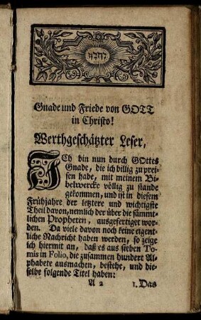 Gnade Friede von Gott in Christo!