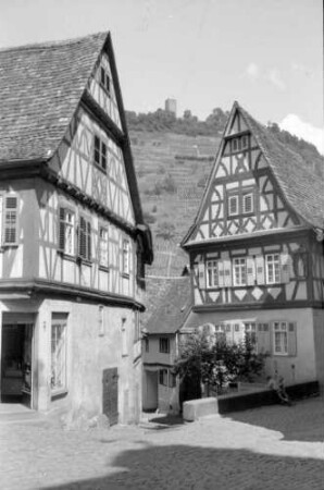 Heppenheim: Marktplatz Heppenheim mit Fachwerkhäusern