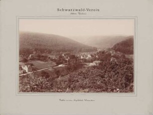 Blick über Weissenstein bei Pforzheim ins Nagoldtal