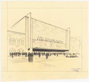 Ufa-Palast am Zoo, Berlin: Perspektivische Ansicht