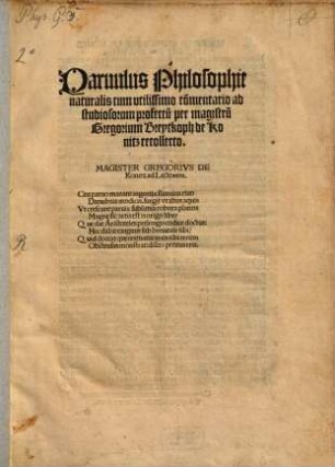 Paruulus Philosophie naturalis