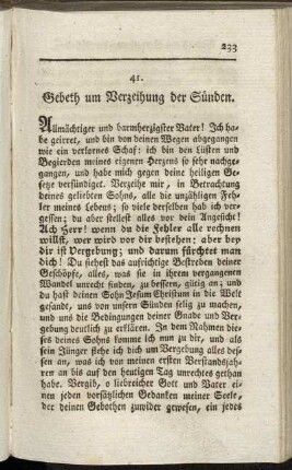 41. Gebeth um Verzeihung der Sünden