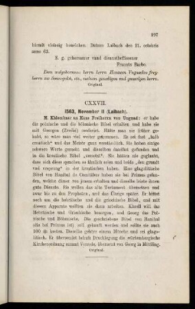 197, CXXVII. 1563, November 11 (Laibach)