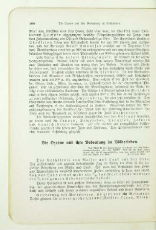 Die Ozeane und ihre Bedeutung im Völkerleben
