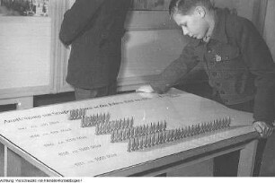 Dresden, Neues Rathaus, Dr.-Külz-Ring 19. Lichthof, Ausstellung präsentiert Vorschläge und Anregungen für den Wiederaufbau Dresdens, 1952