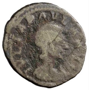 Münze, Denar, 219 - 220 n. Chr.