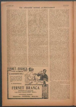 Una enfermedad nacional