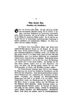 Eine soziale Tat