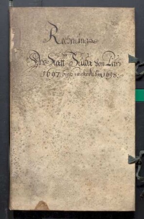 IX A 1 - Alte Stadtrechnungen (1697 - 1698)