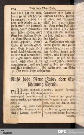 Aufs hohe Neue Jahr, oder Erscheinung Christi.