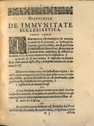 Disputatio iuridica de immunitate ecclesiastica