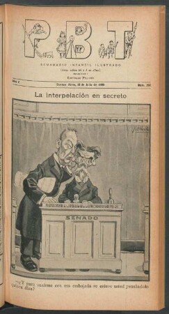 La interpretación en secreto - [Caricatura]