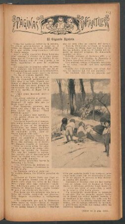 El gigante egoísta : Páginas infantiles