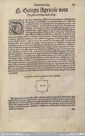 H. Georgii Agricole vom Bergkwerck/ das vierdt buch.