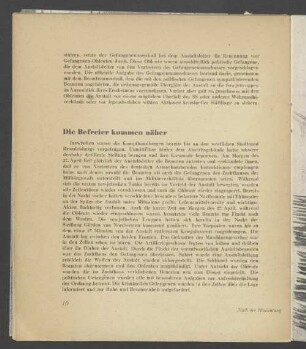 Die Befreier kommen näher