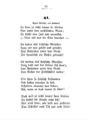 61. Eigene Melodie