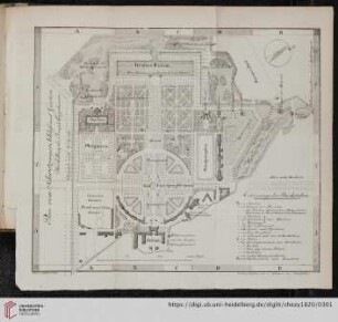 Plan vom Schwetzinger Schloss und Garten