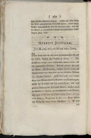 Neunter Zeitraum.