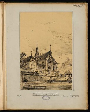 Villa, Cochem Monatskonkurrenz Juni 1884: Perspektivische Ansicht