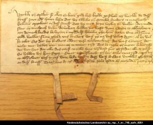 Die Brüder Ebbeko und Onneko in Manslagt verkaufen der Kommende Abbingwehr Grundbesitz = OUB I, Nr. 558, S. 489 2 anhängende Siegel verloren