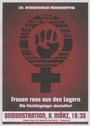 Frauen raus aus den Lagern. Alle Flüchtlingslager abschaffen!