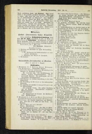 Kathol. Lehrerverein Unter-Eichsfeld : [Einladung und Tagesordnung für die Frühjahrsversammlung am 19. Juni 1901 in Duderstadt]