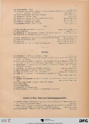 Diverses (Nr. 180-194)