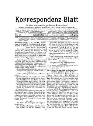 Die 14. Haupt-Versammlung des Vereins wissenschaftlich gebildeter Lehrer Anhalts