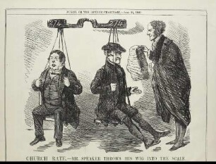 Church rate. - Mr. Speaker throws his wig into the scale